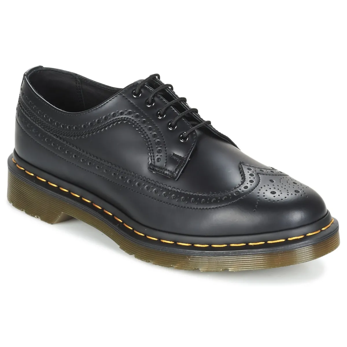 Dr. Martens 3989 BROGUE BLACK SMOOTH-Homme Derbies & Richelieu