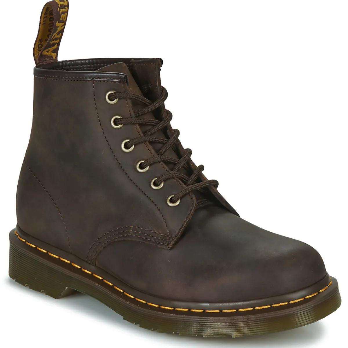 Dr. Martens 101 DARK BROWN CRAZY HORSE-Homme Bottines / Boots