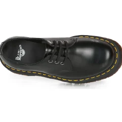Dr. Martens 1461 QUAD BLACK POLISHED SMOOTH-Homme Derbies & Richelieu
