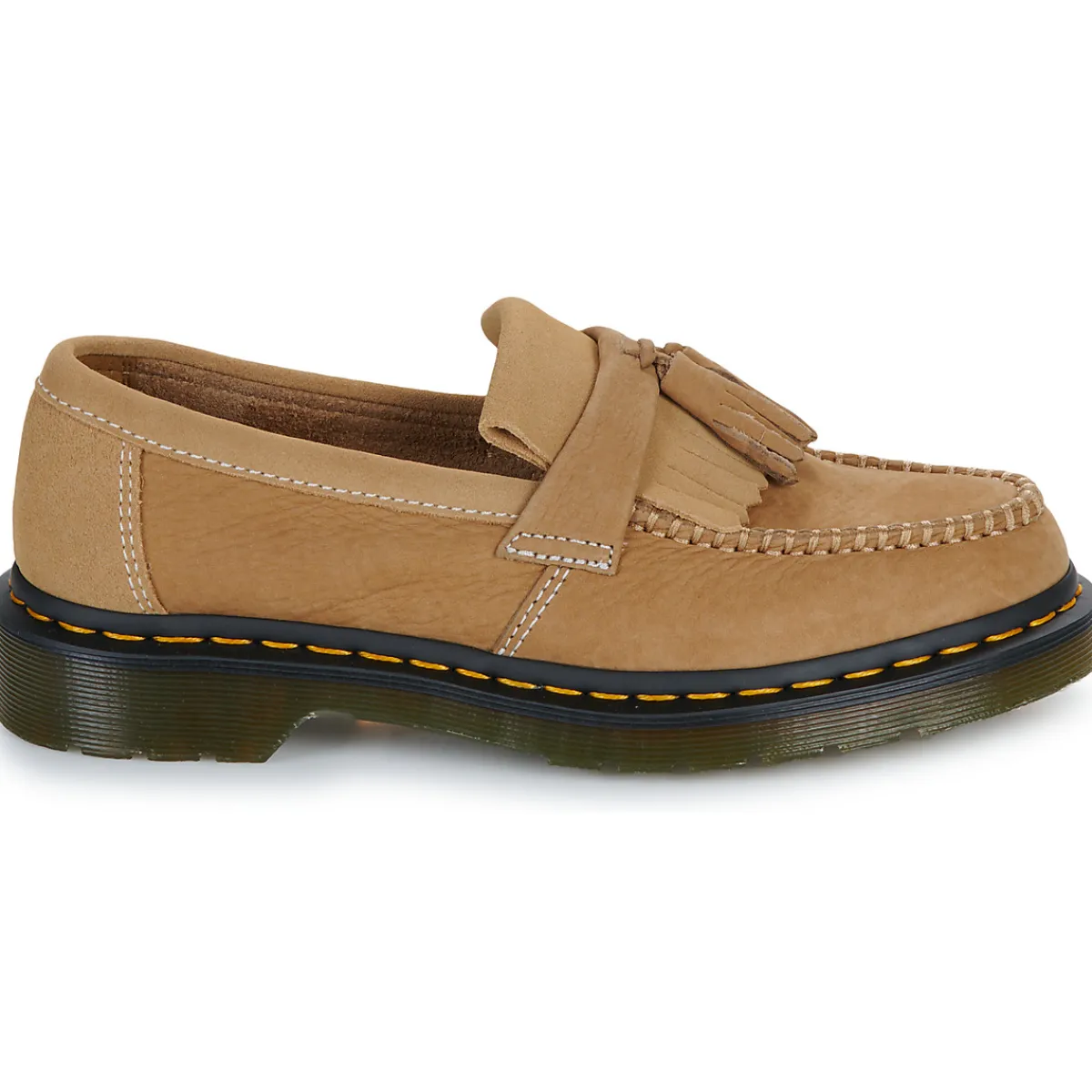 Dr. Martens ADRIAN SAVANNAH TAN NUBUCK-Homme Mocassins & Chaussures Bateau