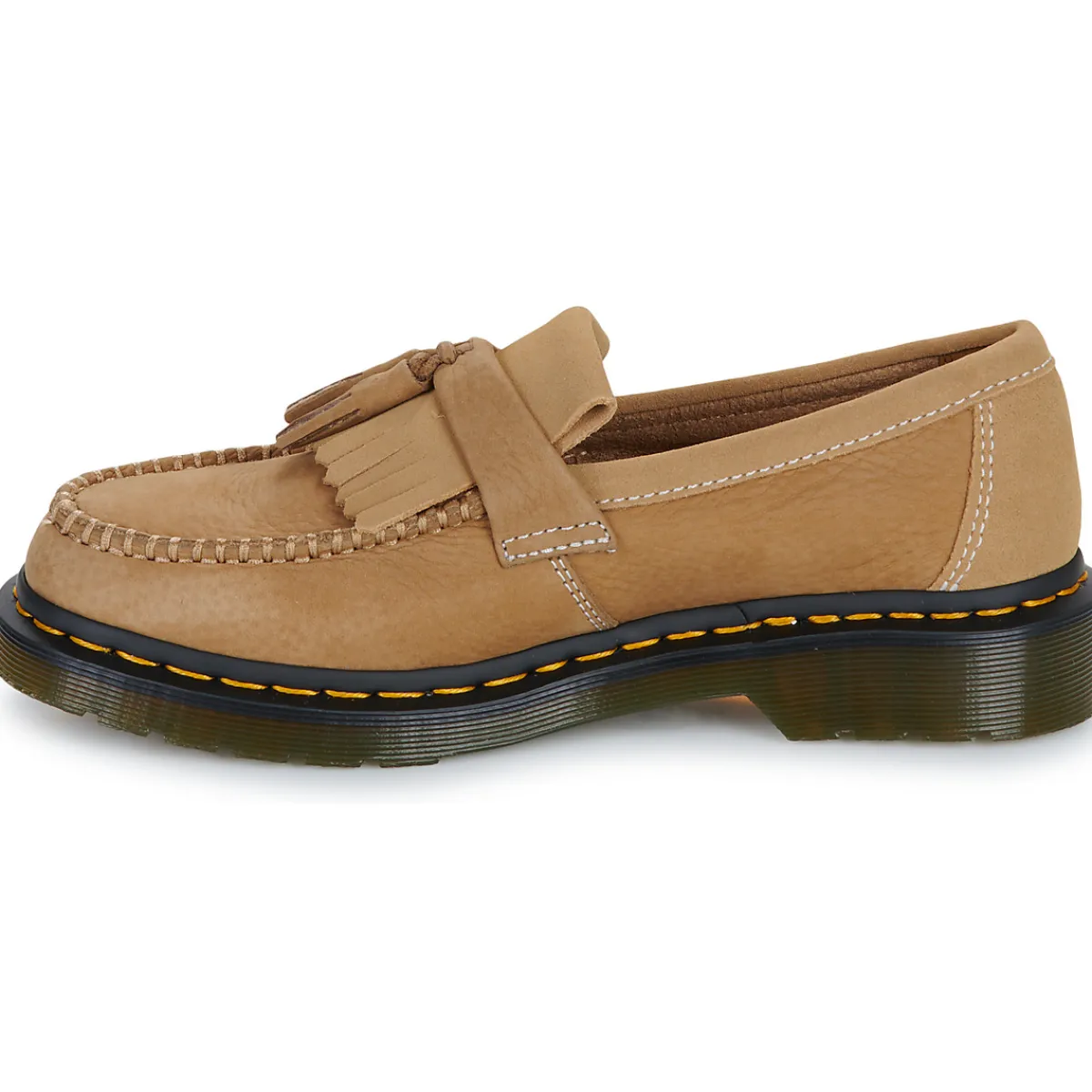 Dr. Martens ADRIAN SAVANNAH TAN NUBUCK-Homme Mocassins & Chaussures Bateau