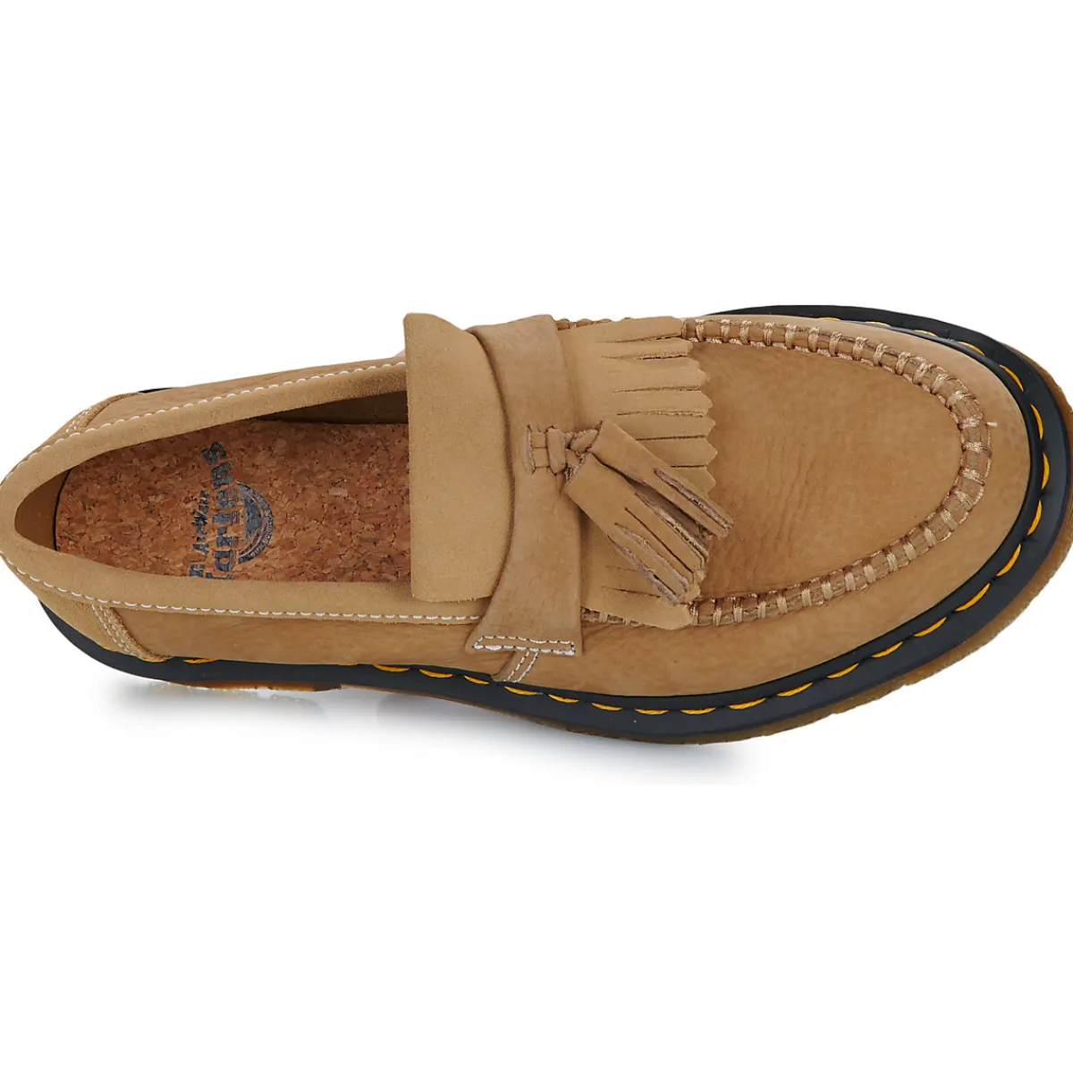 Dr. Martens ADRIAN SAVANNAH TAN NUBUCK-Homme Mocassins & Chaussures Bateau