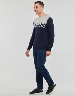 Guess ALEX LS CN LOGO SWEATER-Homme Pulls & Gilets
