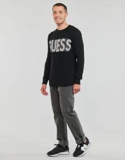 Guess AMYAS LS CN SLOGAN SWEATER-Homme Pulls & Gilets