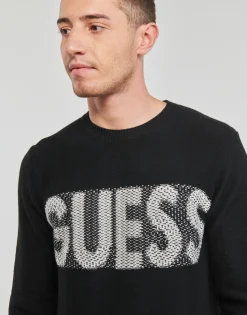 Guess AMYAS LS CN SLOGAN SWEATER-Homme Pulls & Gilets
