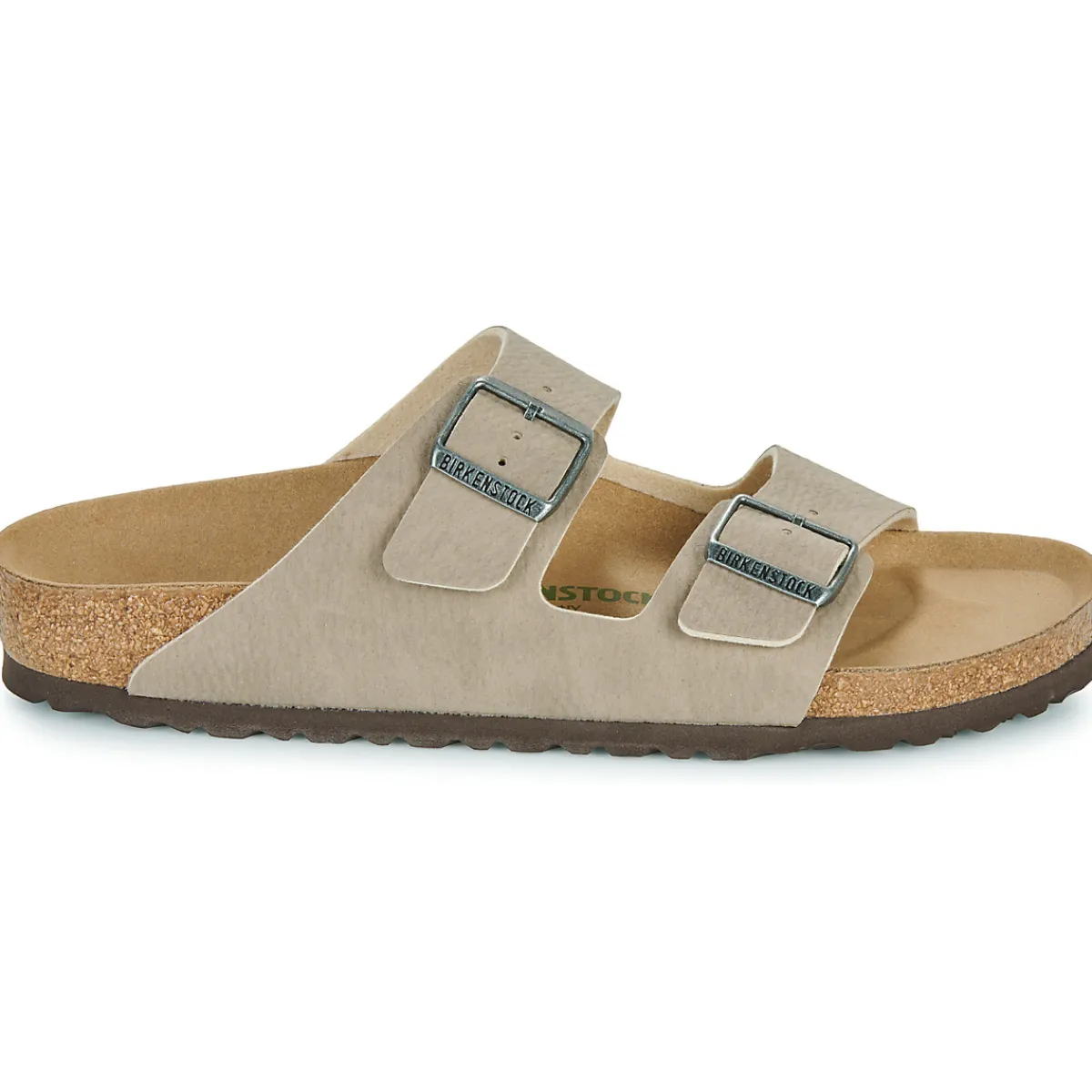 BIRKENSTOCK Arizona SYN DesDust GrTaupe/Brown VEG-Homme Mules / Sabots