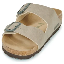 BIRKENSTOCK Arizona SYN DesDust GrTaupe/Brown VEG-Homme Mules / Sabots