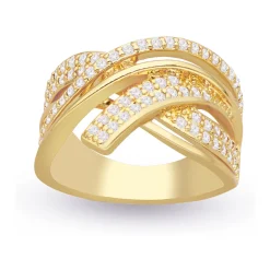 Orusbijoux Bague e Tresse Sertie-Homme Bijoux