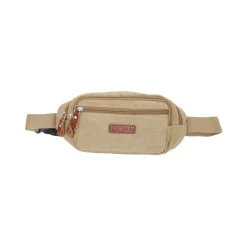 Katana Banane En Toile Garnie Cuir De Vachette 6502-Homme Pochettes / Sacoches