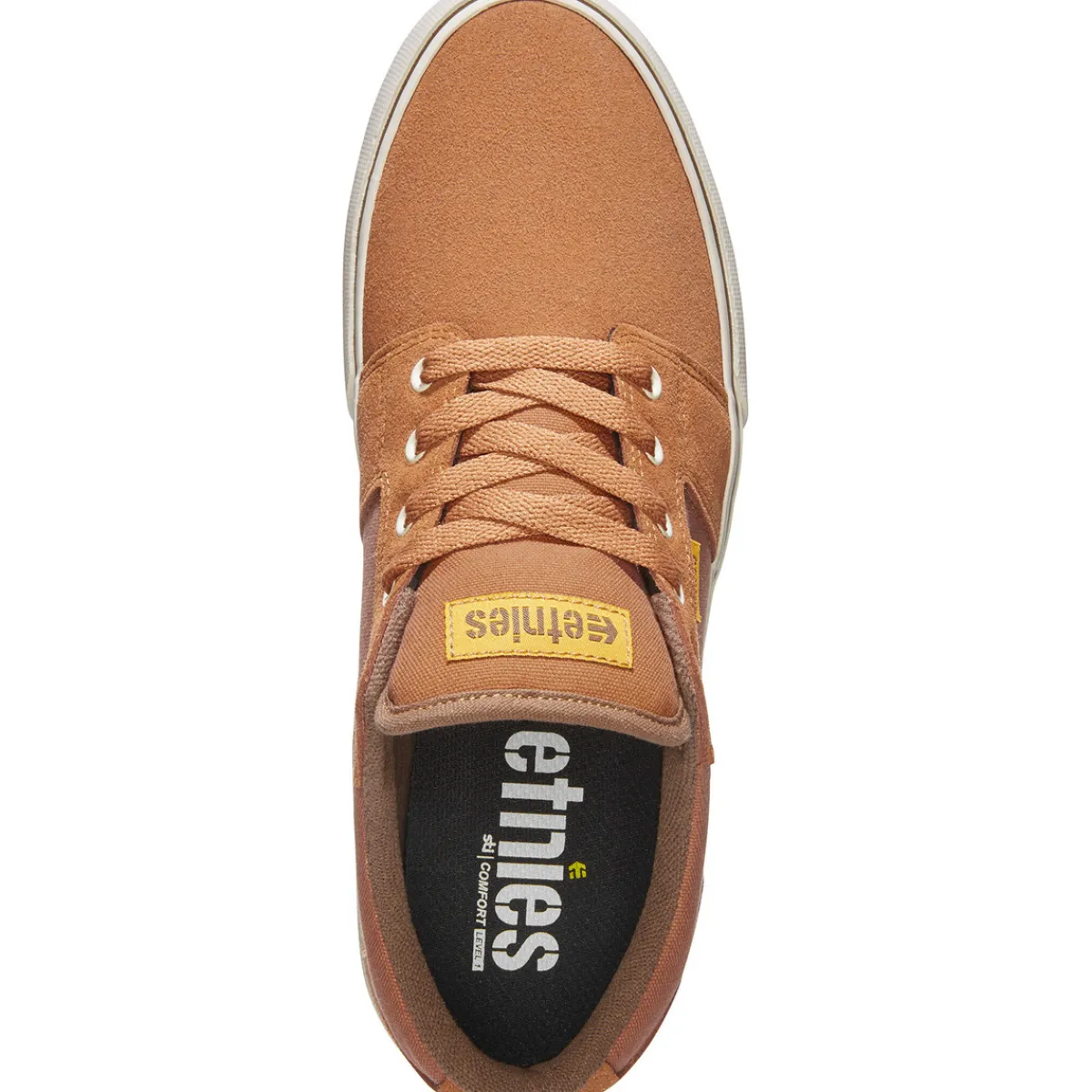 Etnies BARGE LS BROWN GOLD YELLOW-Homme Skate