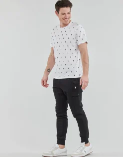 Polo Ralph Lauren BAS DE JOGGING CARGO AJUSTE EN DOUBLE KNIT TECH-Homme Joggings & Survêtements