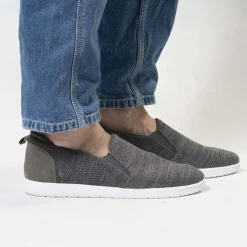 Isotoner Baskets Homme slip-on Gris-Homme Slip Ons