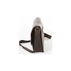 Gerard Henon Besace En Cuir De Vachette Vieilli Pleine Fleur GH 8352-Homme Besaces / Sacs Bandoulière