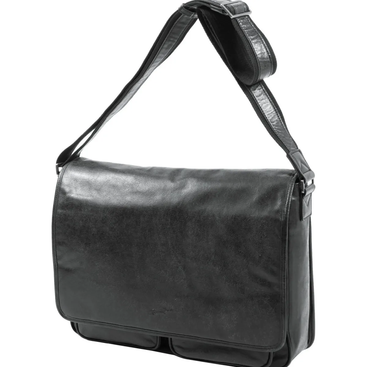 Gerard Henon Besace Outland En Cuir De Vachette Vieilli Pleine Fleur GH 8360-Homme Besaces / Sacs Bandoulière