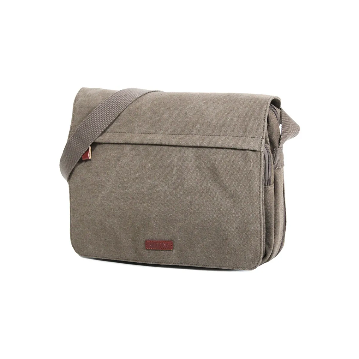 Katana Besace Toile Garni Cuir 6565 - A4-Homme Besaces / Sacs Bandoulière