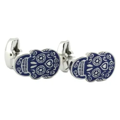 Tony & Paul Boutons de manchette Calavera Mexico Multicolore-Homme Bijoux
