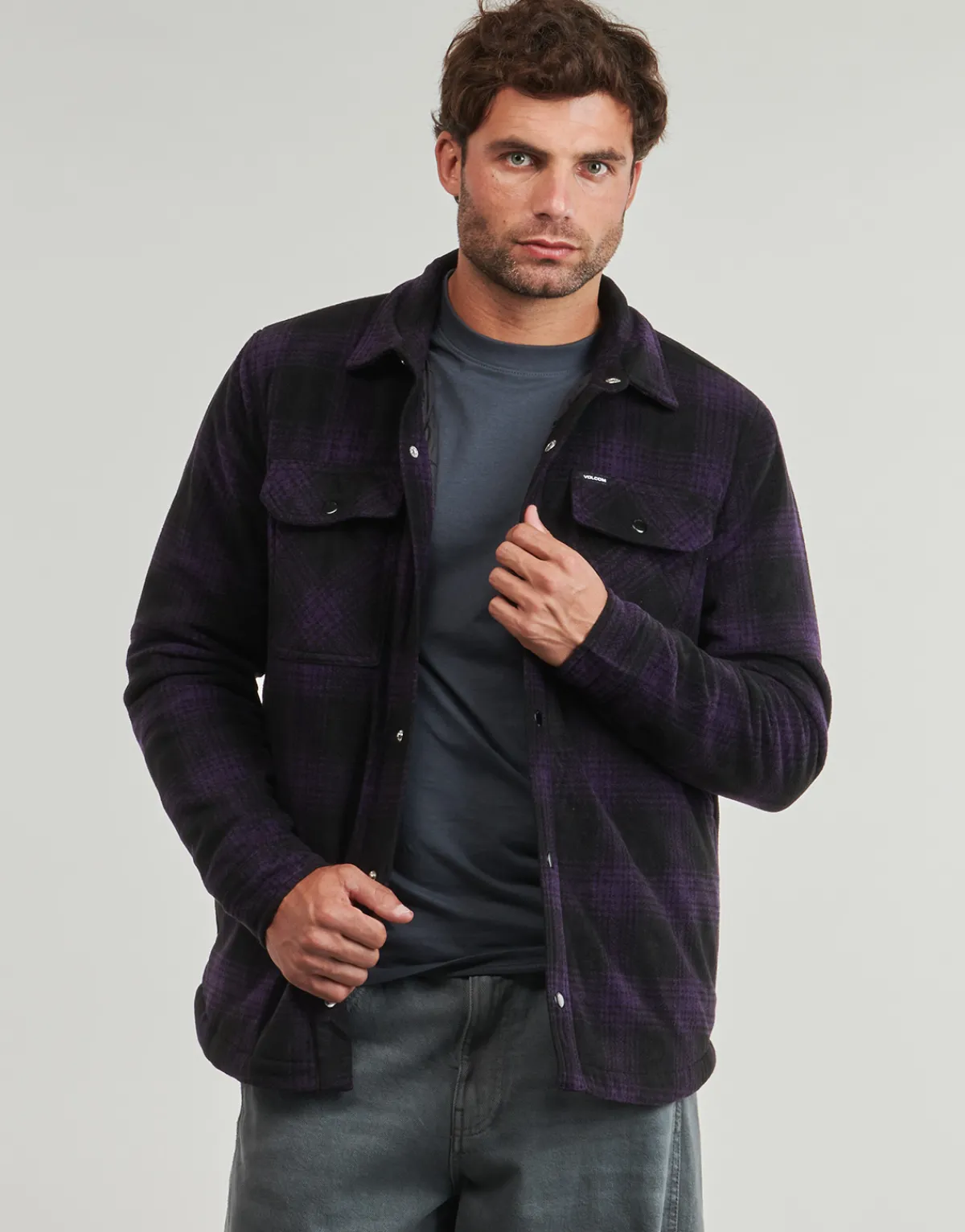 Volcom BOWERED FLEECE LS-Homme Chemises