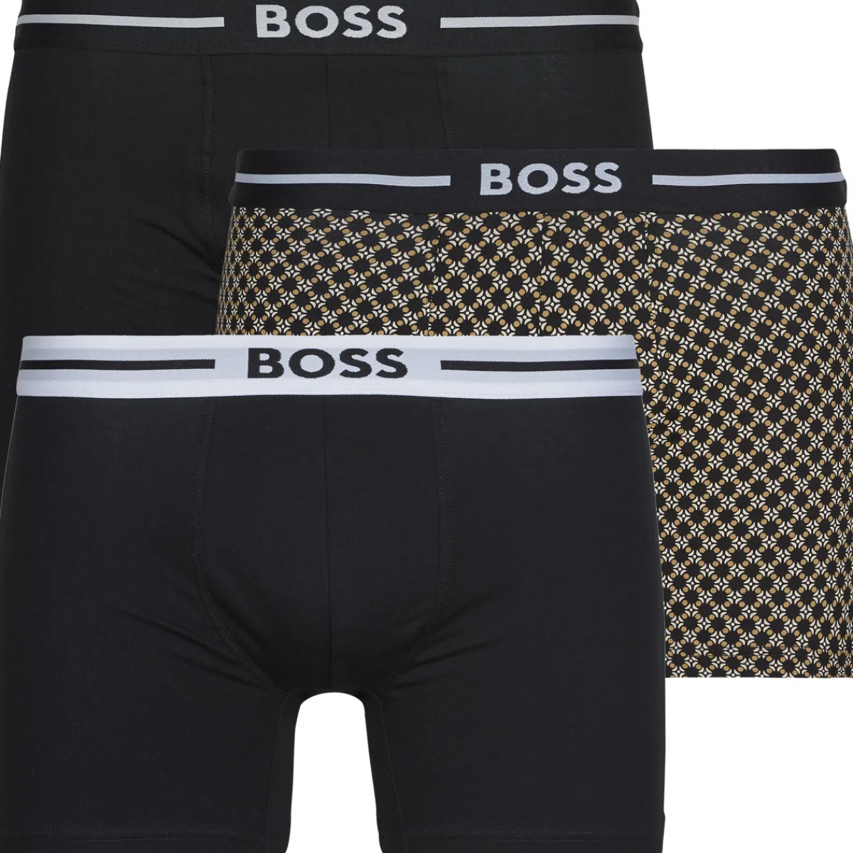 BOSS BoxerBr 3P Bold Des-Homme Boxers