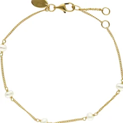 Orusbijoux Bracelet Argent Chaine Et Perles Naturelles Blanches-Homme Bijoux