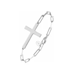 Orusbijoux Bracelet Chaine Croix Marie-Homme Bijoux