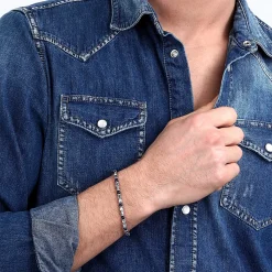 Sector Bracelet en acier-Homme Bijoux