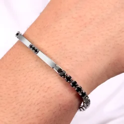 Morellato Bracelet en acier et cristal-Homme Bijoux