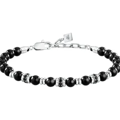 Morellato Bracelet en acier et onyx-Homme Bijoux