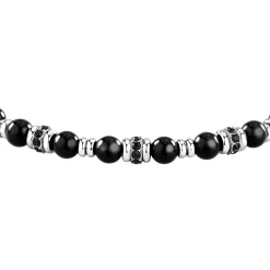 Morellato Bracelet en acier et onyx-Homme Bijoux