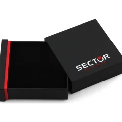 Sector Bracelet en acier et onyx-Homme Bijoux