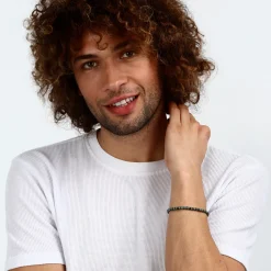 Sector Bracelet en acier et turquoise-Homme Bijoux