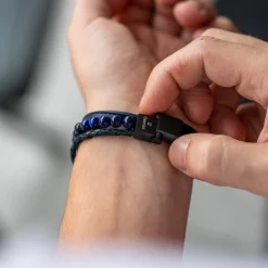Gemini Bracelet Trilpe Blue M-L-Homme Bijoux
