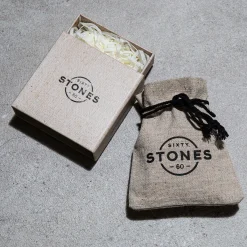 Sixtystones Bracelet Heishi Agate Noire-XXL-22cm-Homme Bijoux