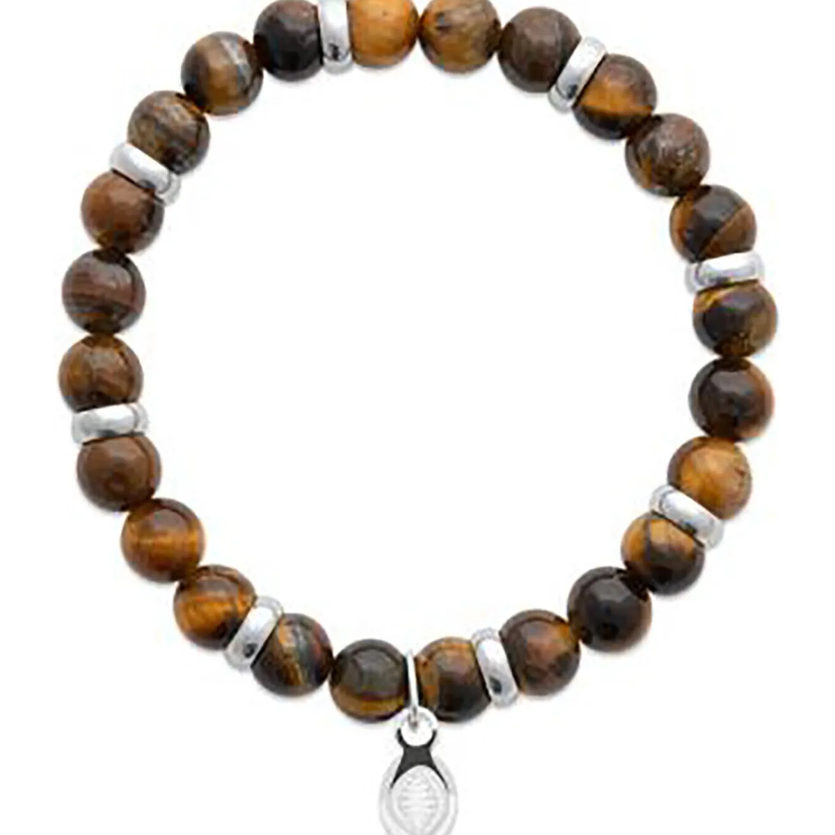 Brillaxis Bracelet homme perles oeil de tigre-Homme Bijoux