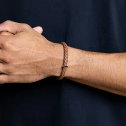 Gemini Bracelet homme Una Light Brown M-L-Homme Bijoux