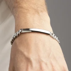 Lotus Bracelet identité Style largeur 7.8 mm-Homme Bijoux