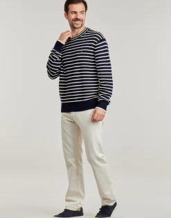 Tommy Hilfiger BRETON STRUCTURE CREW NECK-Homme Pulls & Gilets