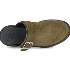 Dr. Martens Brookline Mule DMs Olive Bronx Suede-Homme Mules / Sabots