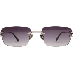 Xlab Burano Lunettes de soleil, Argent/Fumée, 59 mm-Homme Lunettes De Soleil
