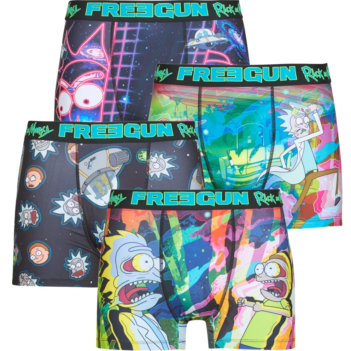 Freegun Caleçons FG/REM/AM/1/PK4/G1-Homme Caleçons