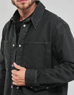 Calvin Klein Jeans CANVAS RELAXED LINEAR SHIRT-Homme Vestes