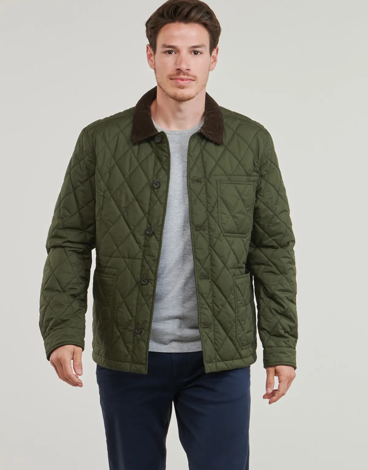 Polo Ralph Lauren CAR COAT MATELASSEE-Homme Manteaux