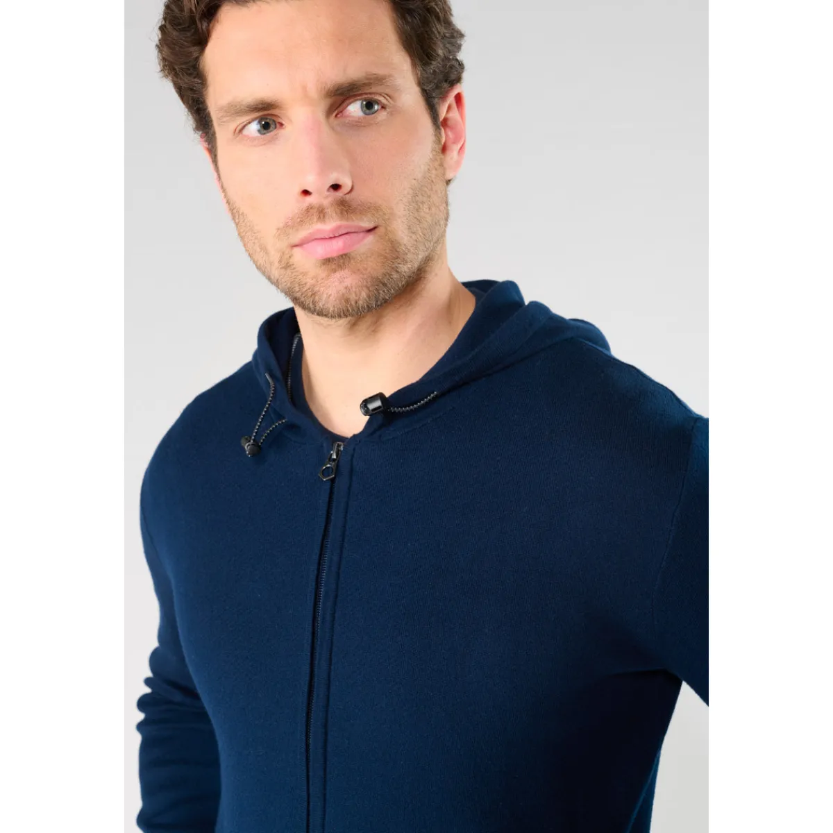 Le Temps des Cerises Cardigan krom marine-Homme Pulls & Gilets