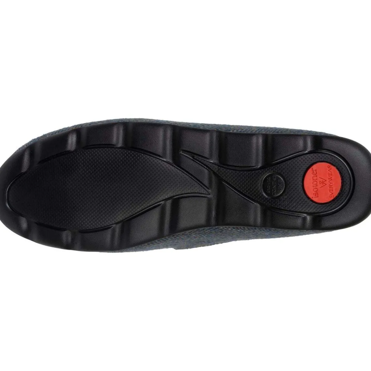 Isotoner Chaussons charentaises Homme Chevrons bleus-Homme Pantoufles / Chaussons