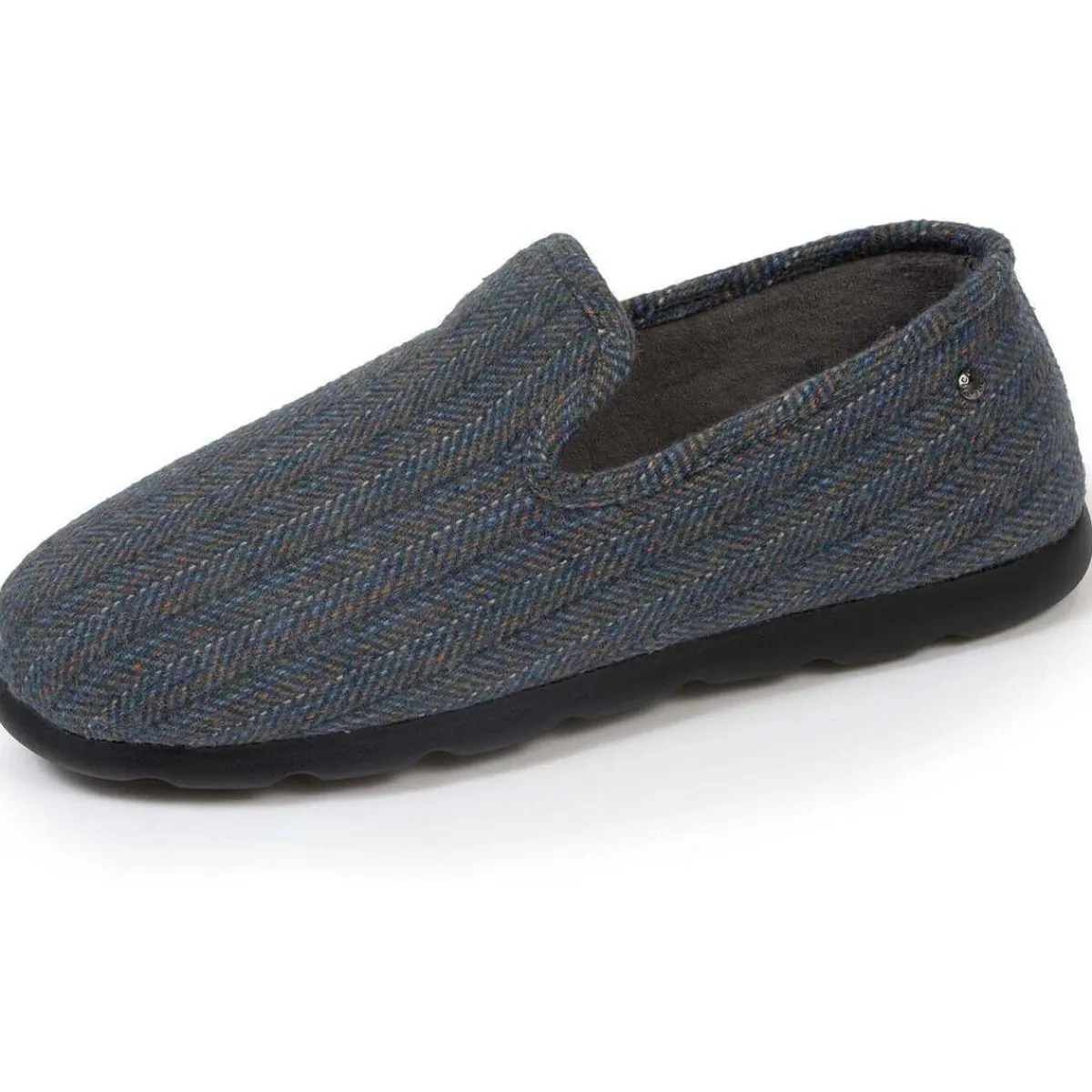 Isotoner Chaussons charentaises Homme Chevrons bleus-Homme Pantoufles / Chaussons