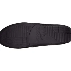Isotoner Chaussons mocassins Homme Noir tartan-Homme Pantoufles / Chaussons