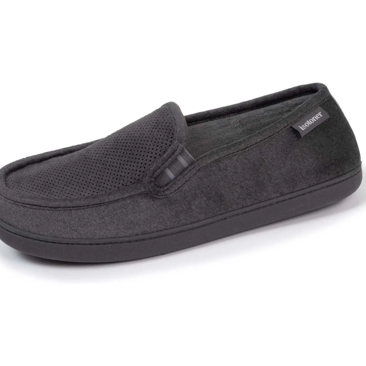Isotoner Chaussons mocassins Homme velours-Homme Pantoufles / Chaussons