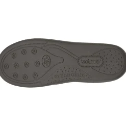 Isotoner Chaussons mocassins Homme /Beige-Homme Pantoufles / Chaussons