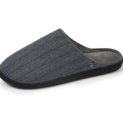 Isotoner Chaussons mules Homme Chevrons bleus-Homme Pantoufles / Chaussons