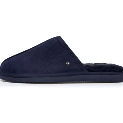 Isotoner Chaussons mules Homme Cuir fourrées-Homme Pantoufles / Chaussons