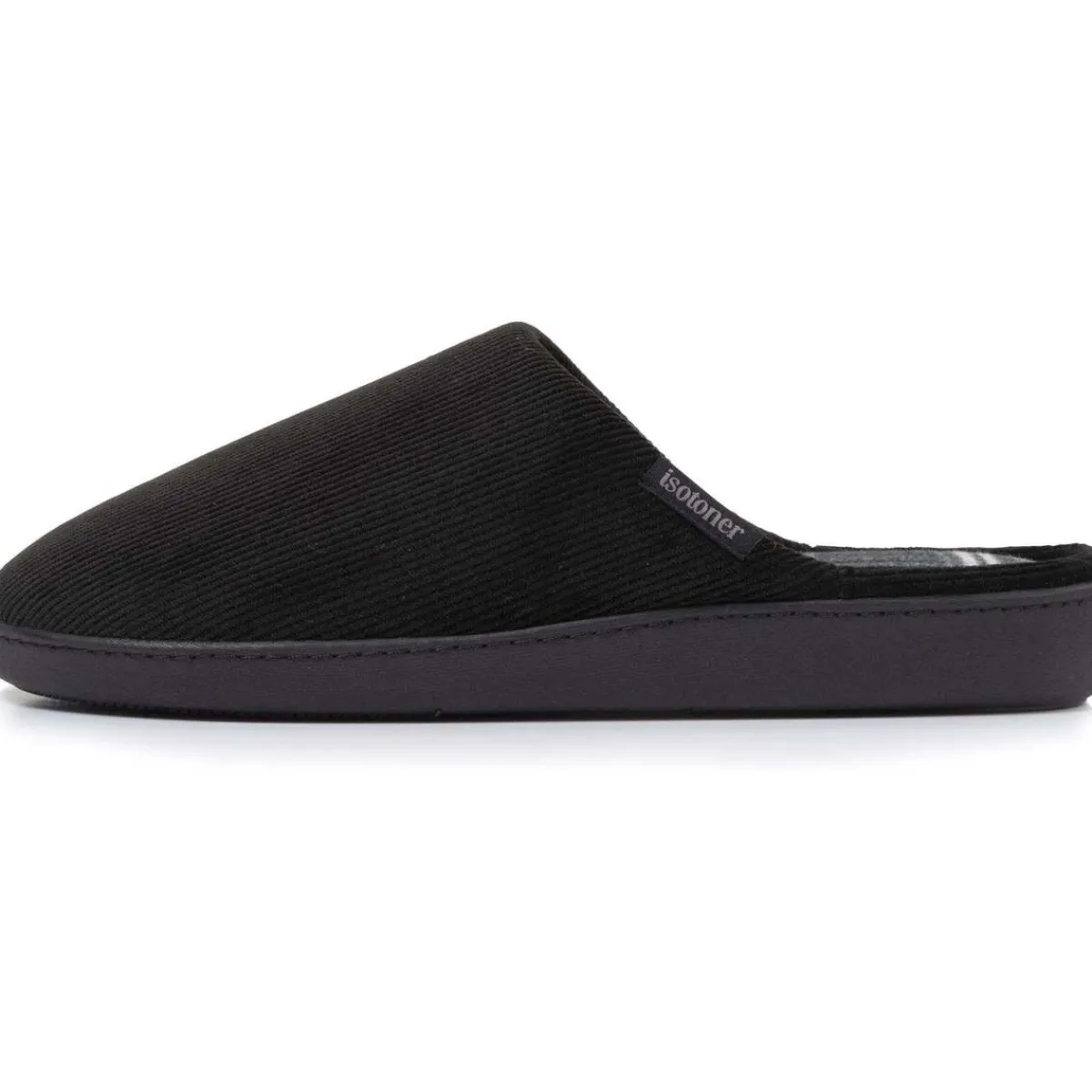 Isotoner Chaussons mules Homme tartan-Homme Pantoufles / Chaussons